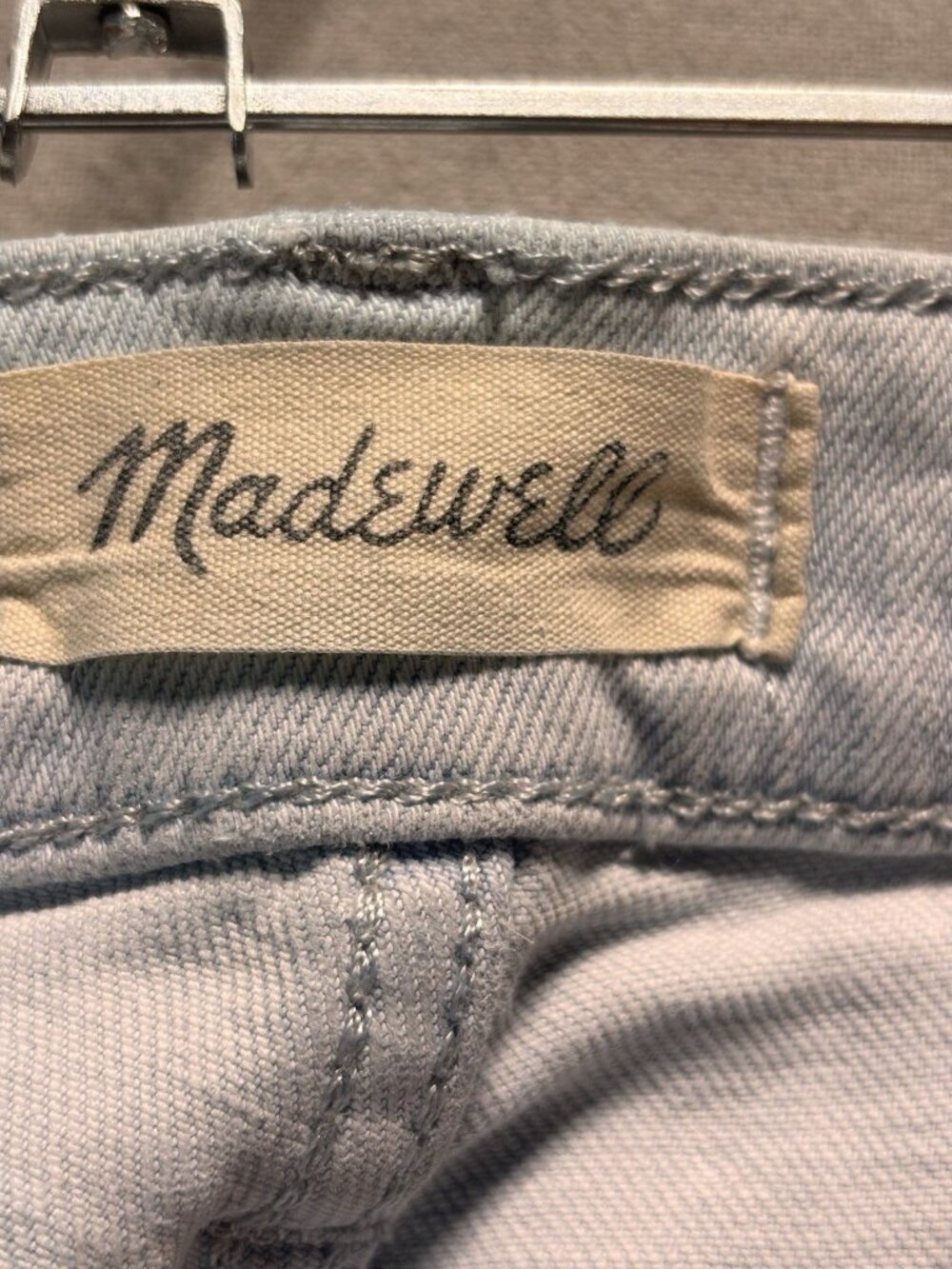 Madewell Perfect Vintage Wide Leg Crop Jeans Women 25 Light Wash Raw Hem - Picture 7 of 12